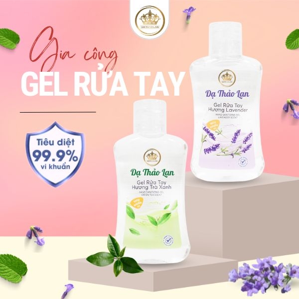 Gia công gel rửa tay, nước rửa tay
