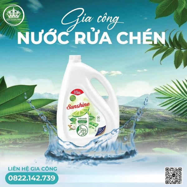 Gia Công Nước Rửa Chén Thiên Nhiên/ Trọn Gói