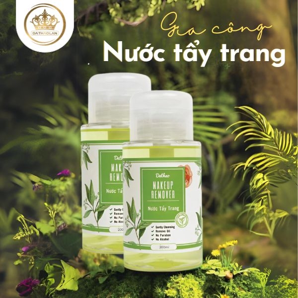 Gia công nước tẩy trang theo yêu cầu